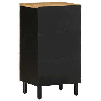 Sideboard Black Solid rough mango wood, iron Medium Sideboard