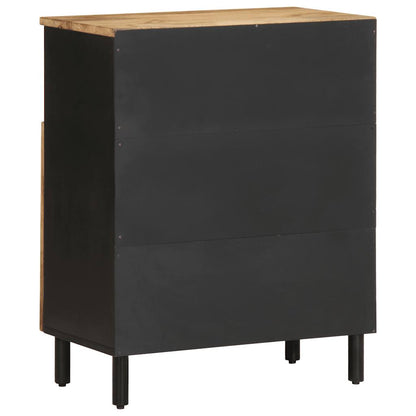Sideboard Black Solid rough mango wood and iron Medium Sideboard