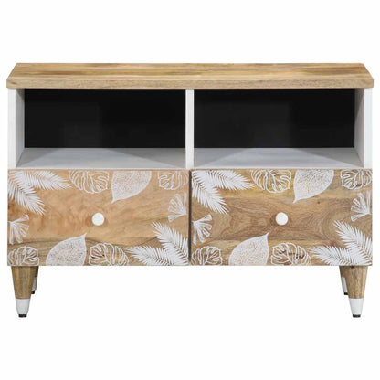 TV Cabinet Mango Natural with White Paint