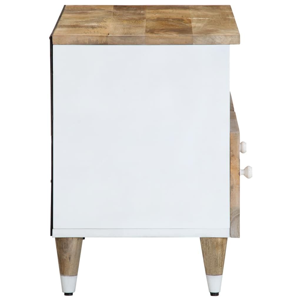 TV Cabinet Mango Natural with White Paint