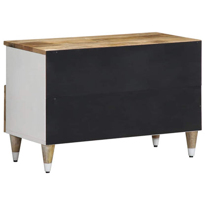 TV Cabinet Mango Natural with White Paint