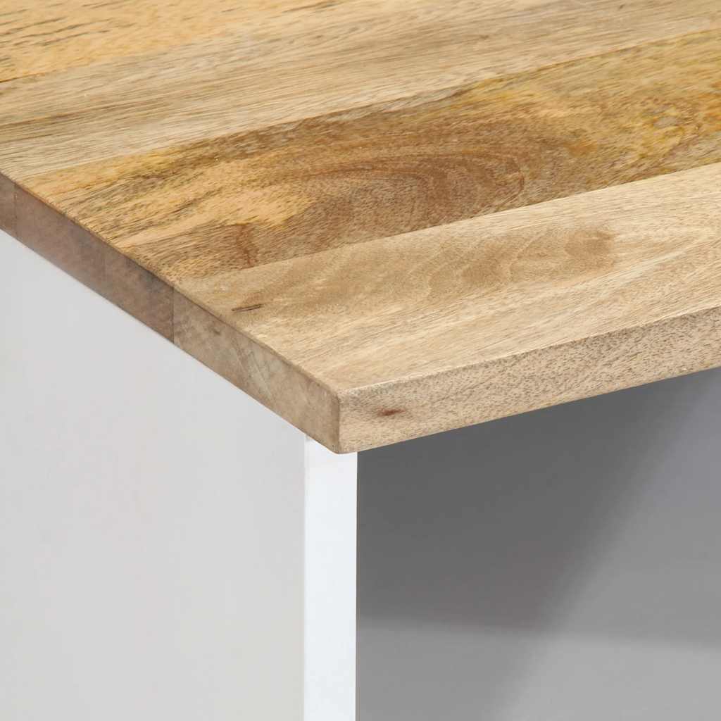 TV Cabinet Mango Natural with White Paint