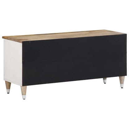 TV Cabinet Mango natural with white paint Solid mango wood