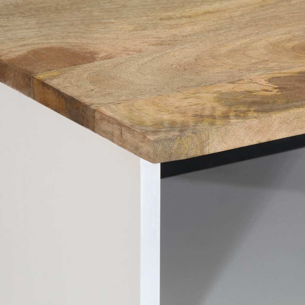 TV Cabinet Mango natural with white paint Solid mango wood