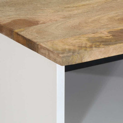 TV Cabinet Mango natural with white paint Solid mango wood