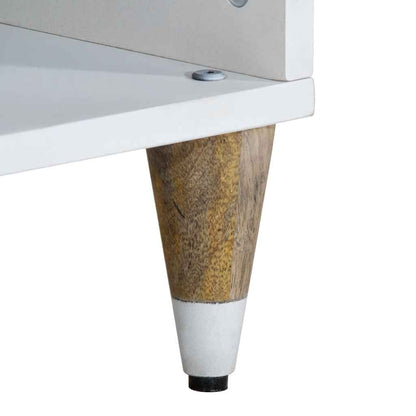 TV Cabinet Mango natural with white paint Solid mango wood