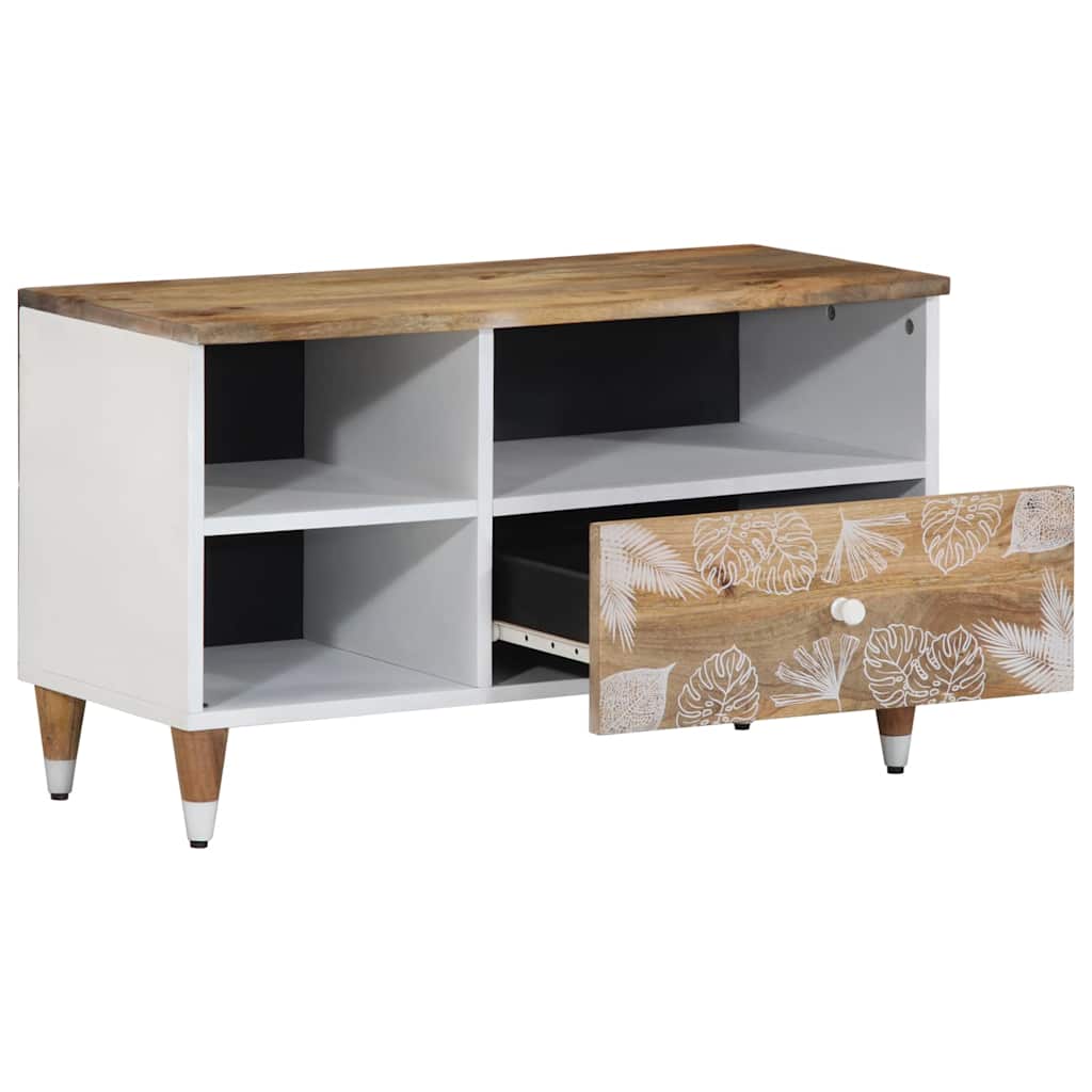 TV Cabinet Mango natural with white