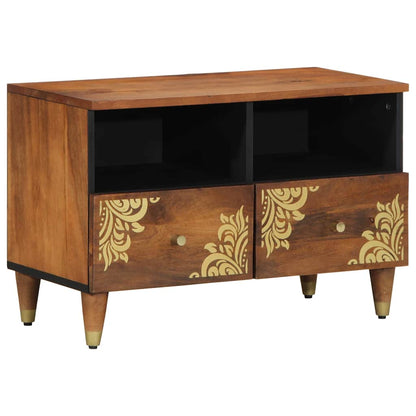 TV Cabinet with Drawer Honey Brown 27.56 x 12.99 x 18.11 in
