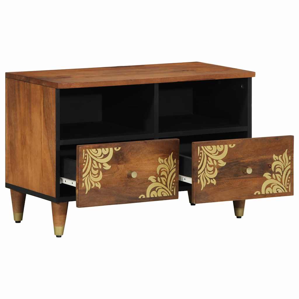 TV Cabinet with Drawer Honey Brown 27.56 x 12.99 x 18.11 in
