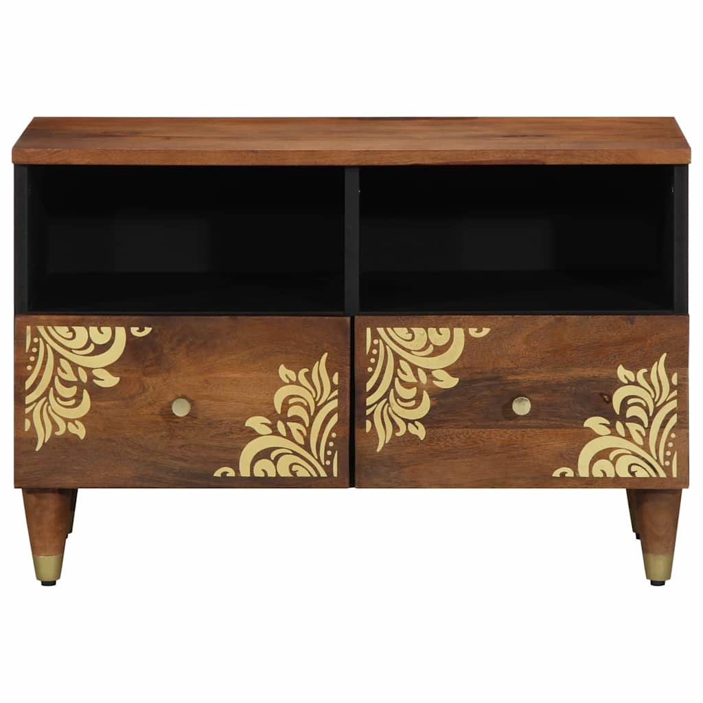 TV Cabinet with Drawer Honey Brown 27.56 x 12.99 x 18.11 in