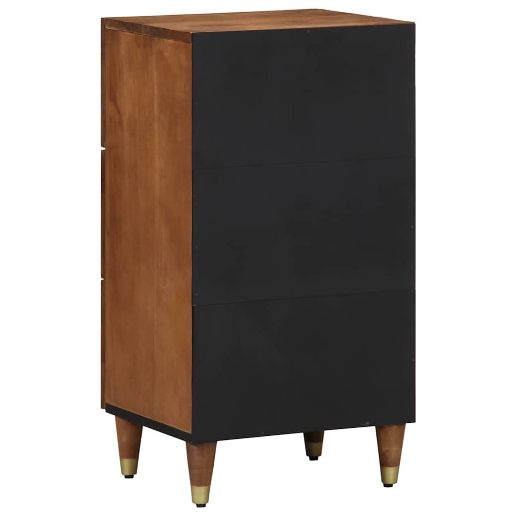 Sideboard Brown 15.75 x 12.99 x 29.53 in Solid Mango Wood