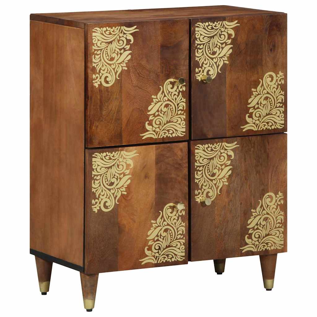 Sideboard Brown 23.62 x 12.99 x 29.53 in Solid Mango Wood