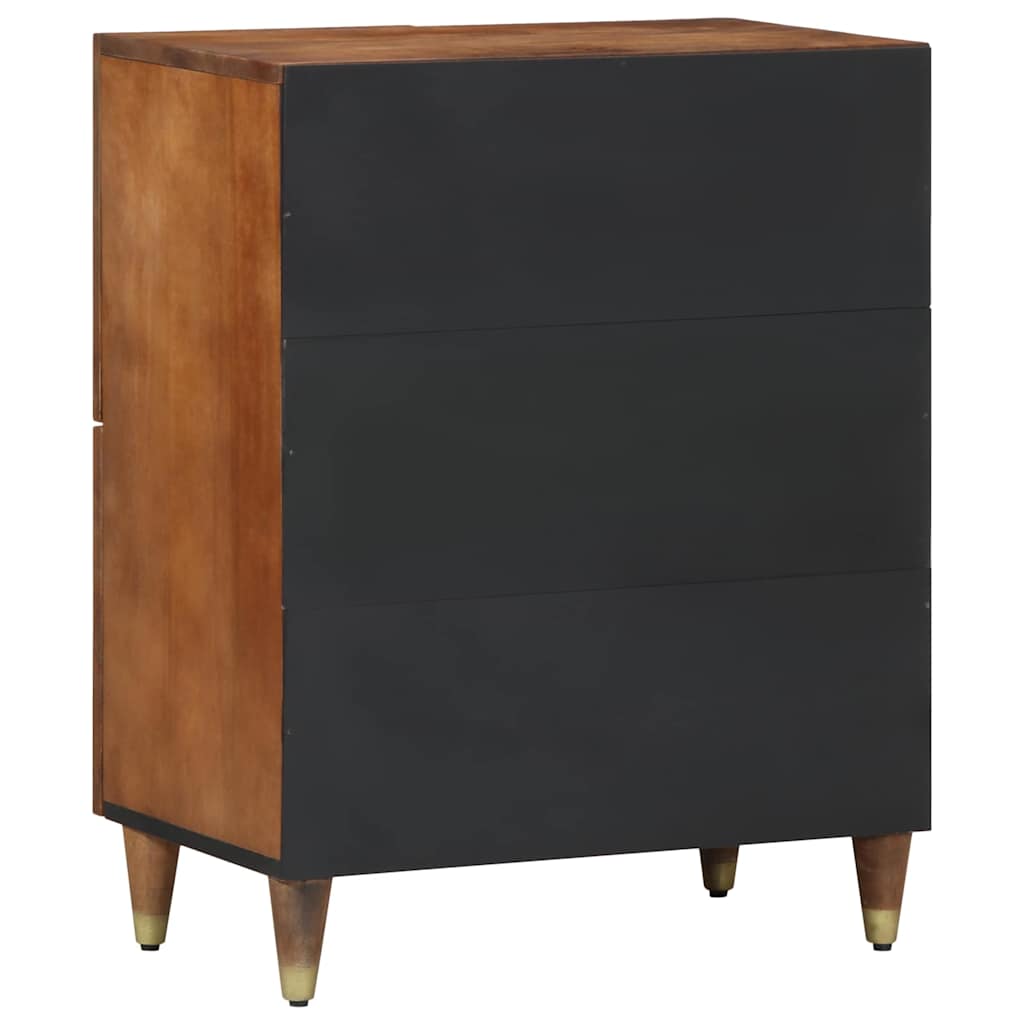 Sideboard Brown 23.62 x 12.99 x 29.53 in Solid Mango Wood