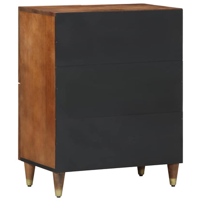 Sideboard Brown 23.62 x 12.99 x 29.53 in Solid Mango Wood