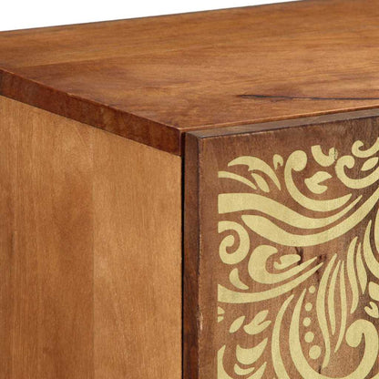 Sideboard Brown 35.43 x 12.99 x 29.53 in Solid Mango Wood
