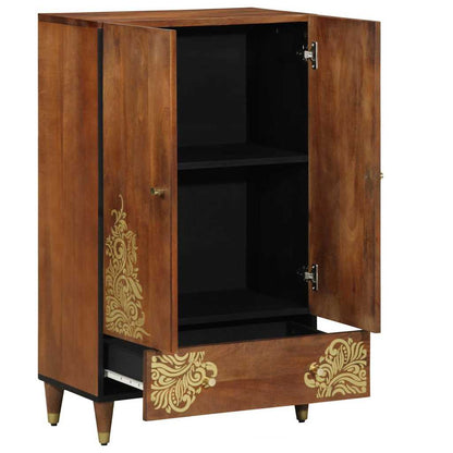 Highboard Brown 23.62 x 12.99 x 39.37 in Solid Mango Wood