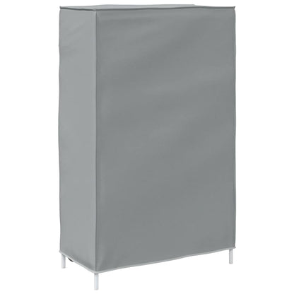 Shoe Cabinet Grey Non-woven fabric, powder-coated steel, plastic