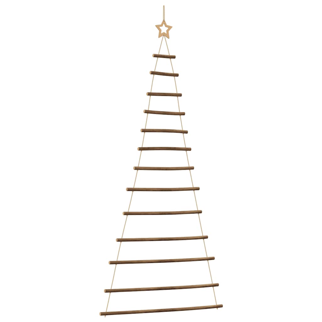  Hanging Christmas Tree with Top Star 33.9x70.9" Natural Branch