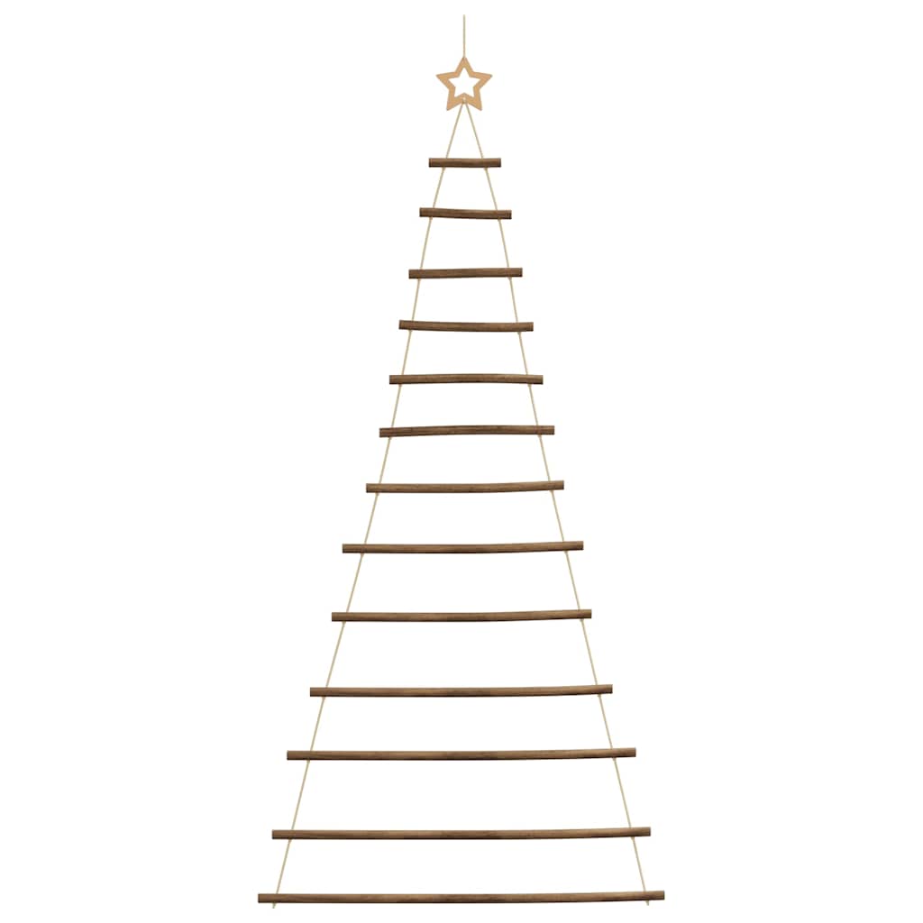  Hanging Christmas Tree with Top Star 33.9x70.9" Natural Branch