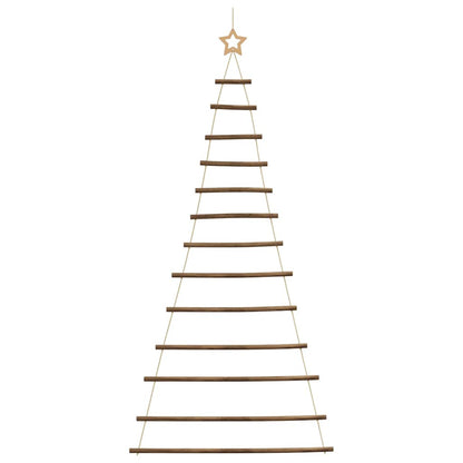  Hanging Christmas Tree with Top Star 33.9x70.9" Natural Branch