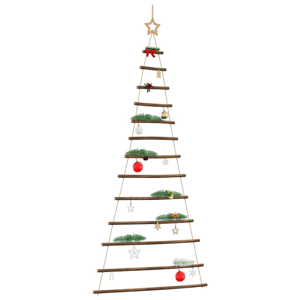  Hanging Christmas Tree with Top Star 33.9x70.9" Natural Branch