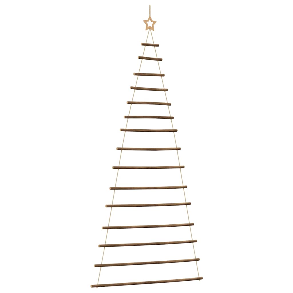  Hanging Christmas Tree with Top Star 39.4x82.7" Natural Branch