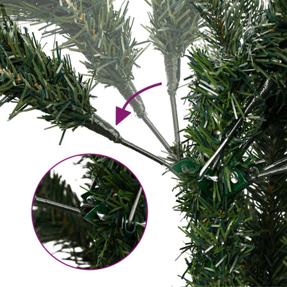 Artificial Slim Christmas Tree 300 LEDs 70.9"