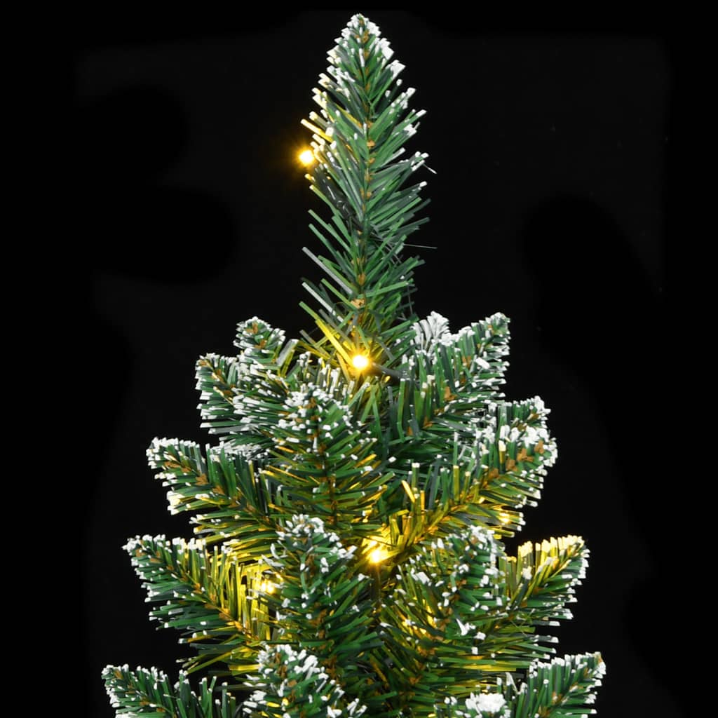 Artificial Slim Christmas Tree 300 LEDs 70.9"
