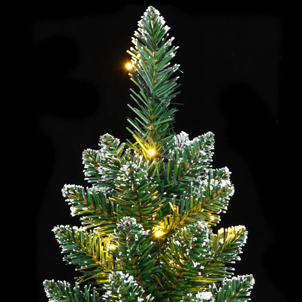 Artificial Slim Christmas Tree 300 LEDs 82.7"