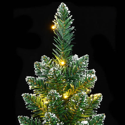 Artificial Slim Christmas Tree 300 LEDs 82.7"