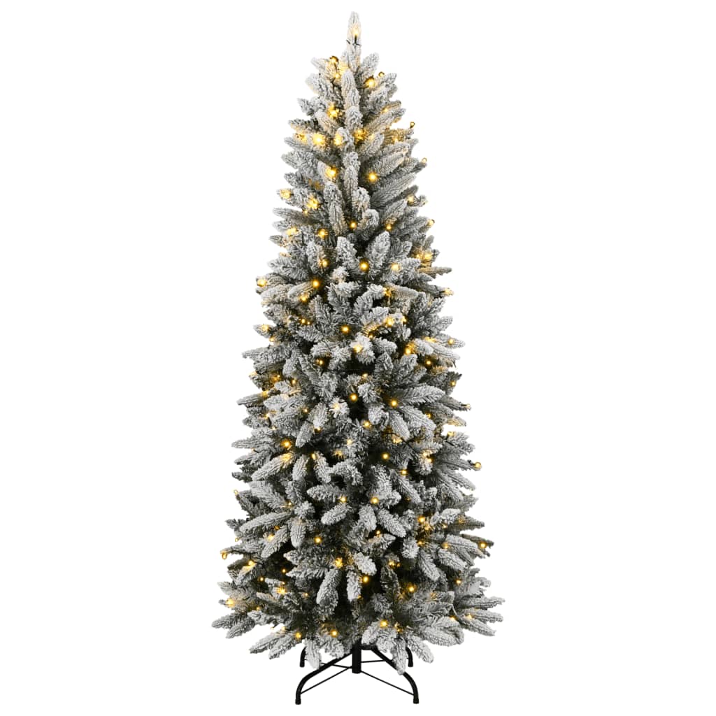 Artificial Christmas Tree Green and white PVC, PE, Steel 94.5 in