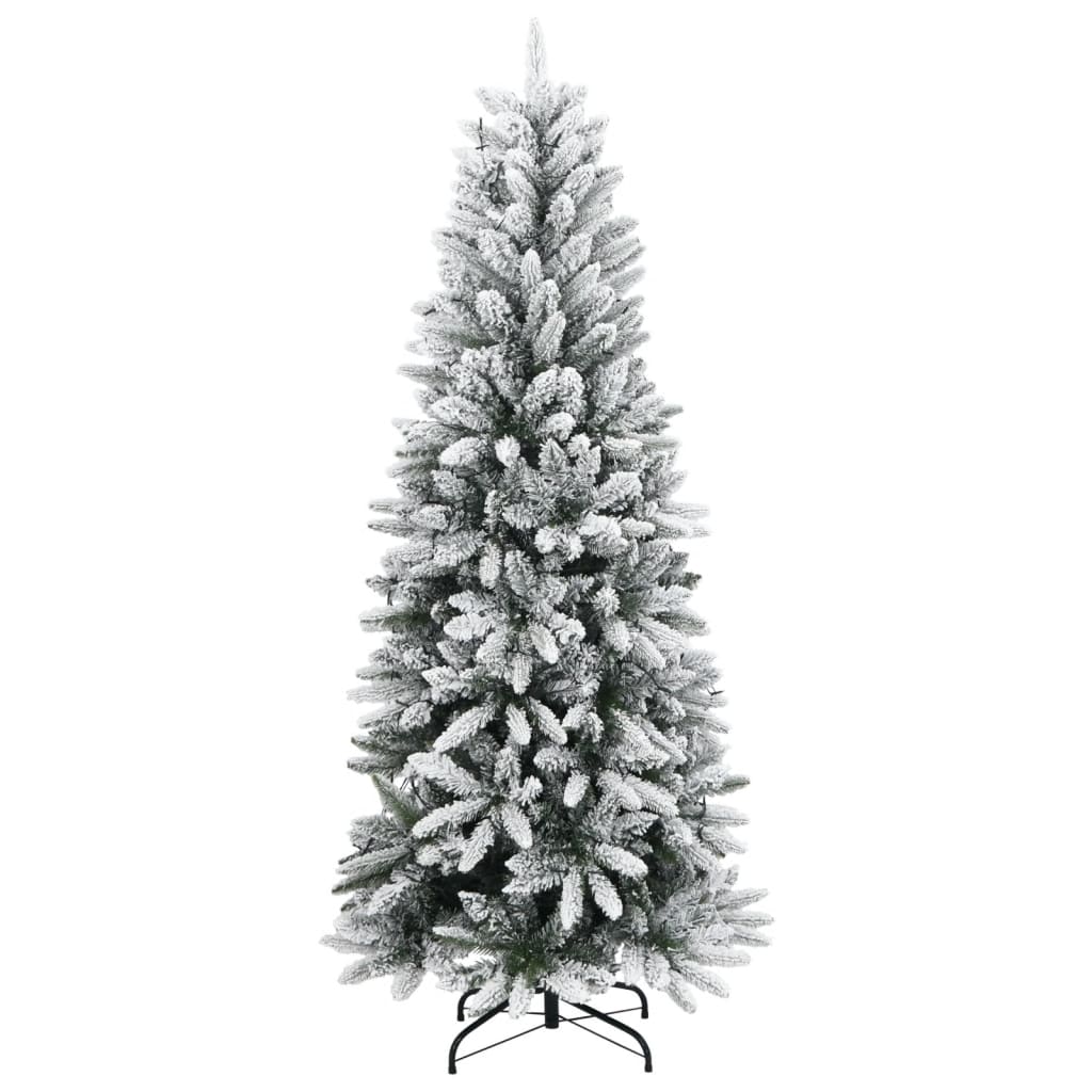 Artificial Christmas Tree Green and white PVC, PE, Steel 94.5 in