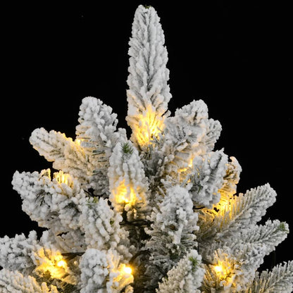 Artificial Christmas Tree Green and white PVC, PE, Steel 94.5 in