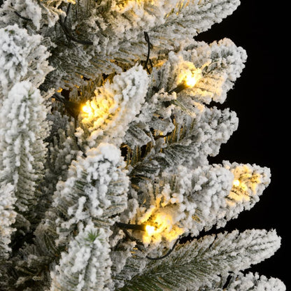 Artificial Christmas Tree Green and white PVC, PE, Steel 94.5 in