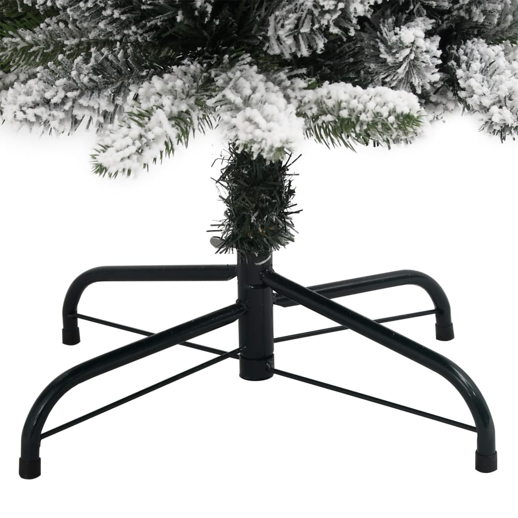 Christmas Tree Green and white PVC, PE, Steel 47.2 in Modern