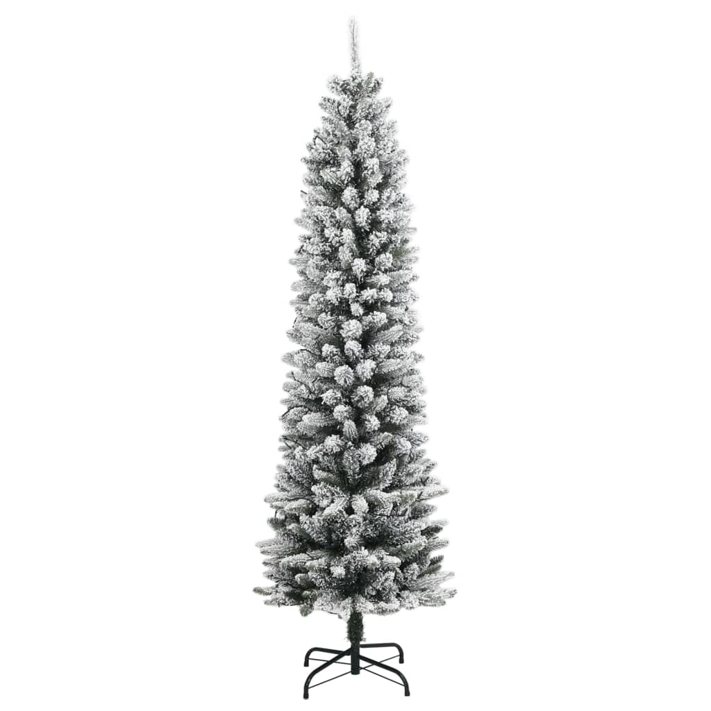 Christmas Tree Green and white PVC, PE, Steel 82.7 in tall