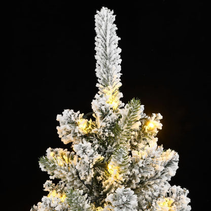 Christmas Tree Green and white PVC, PE, Steel 82.7 in tall
