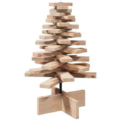 Wooden Christmas Tree Natural Wood Solid Pine Wood Small
