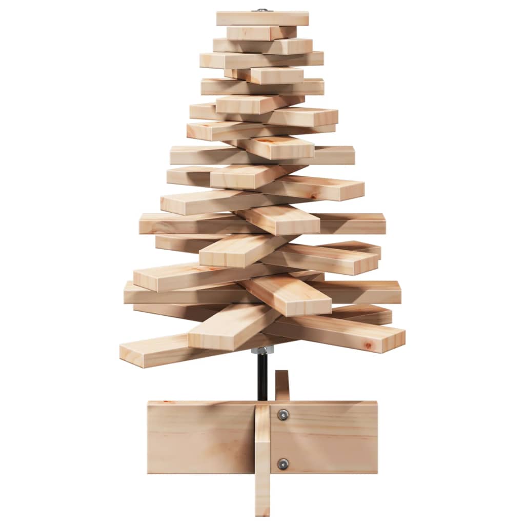 Wooden Christmas Tree Natural Wood Solid Pine Wood Small