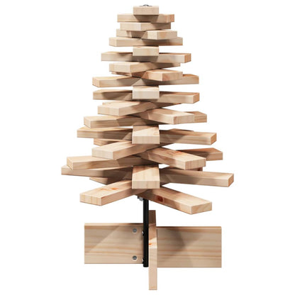 Wooden Christmas Tree Natural Wood Solid Pine Wood Small