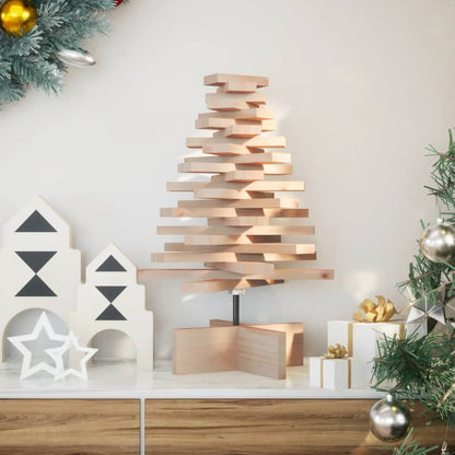 Wooden Christmas Tree Natural Wood Solid Pine Wood Small