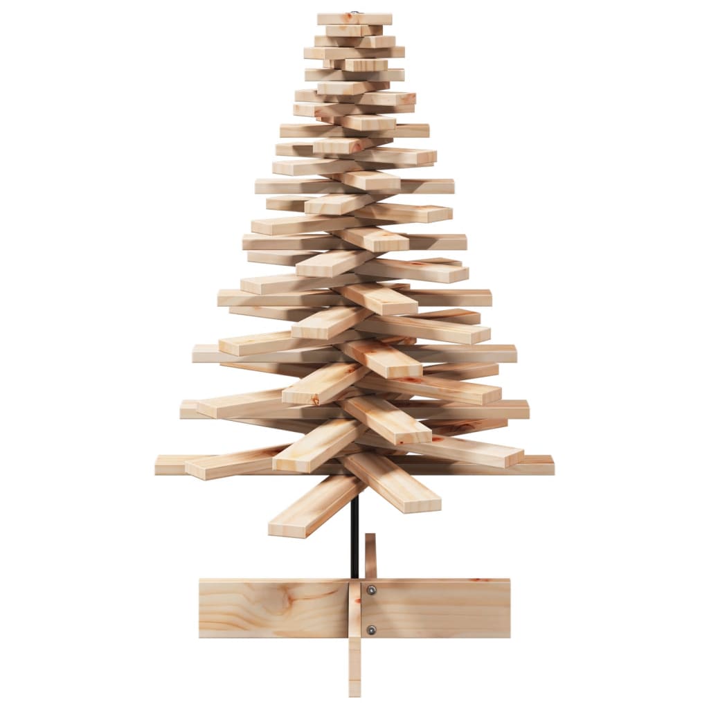 Wooden Christmas Tree Natural Wood Solid Pine Wood Medium