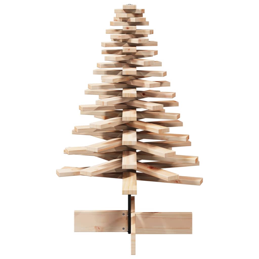Wooden Christmas Tree Natural Wood Solid Pine Wood Medium