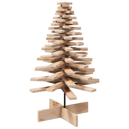 Wooden Christmas Tree Natural Wood Solid Pine Wood Medium