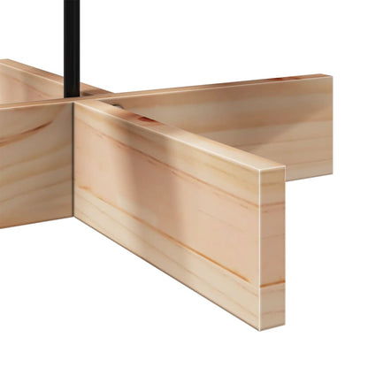 Wooden Christmas Tree Natural Wood Solid Pine Wood Medium