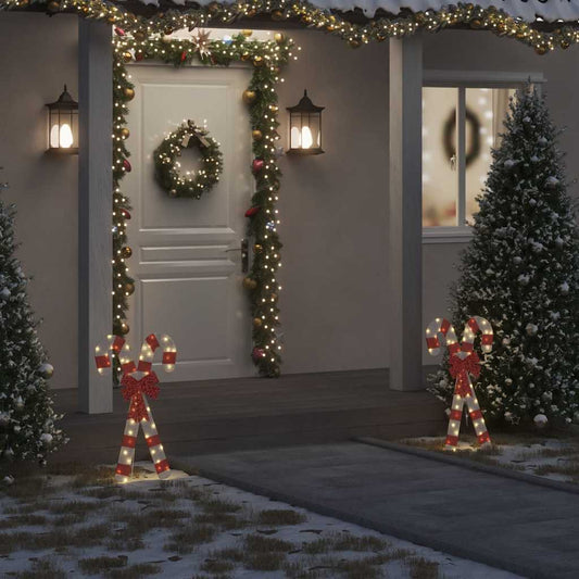 Christmas Decoration Red and white Fabric and metal Large