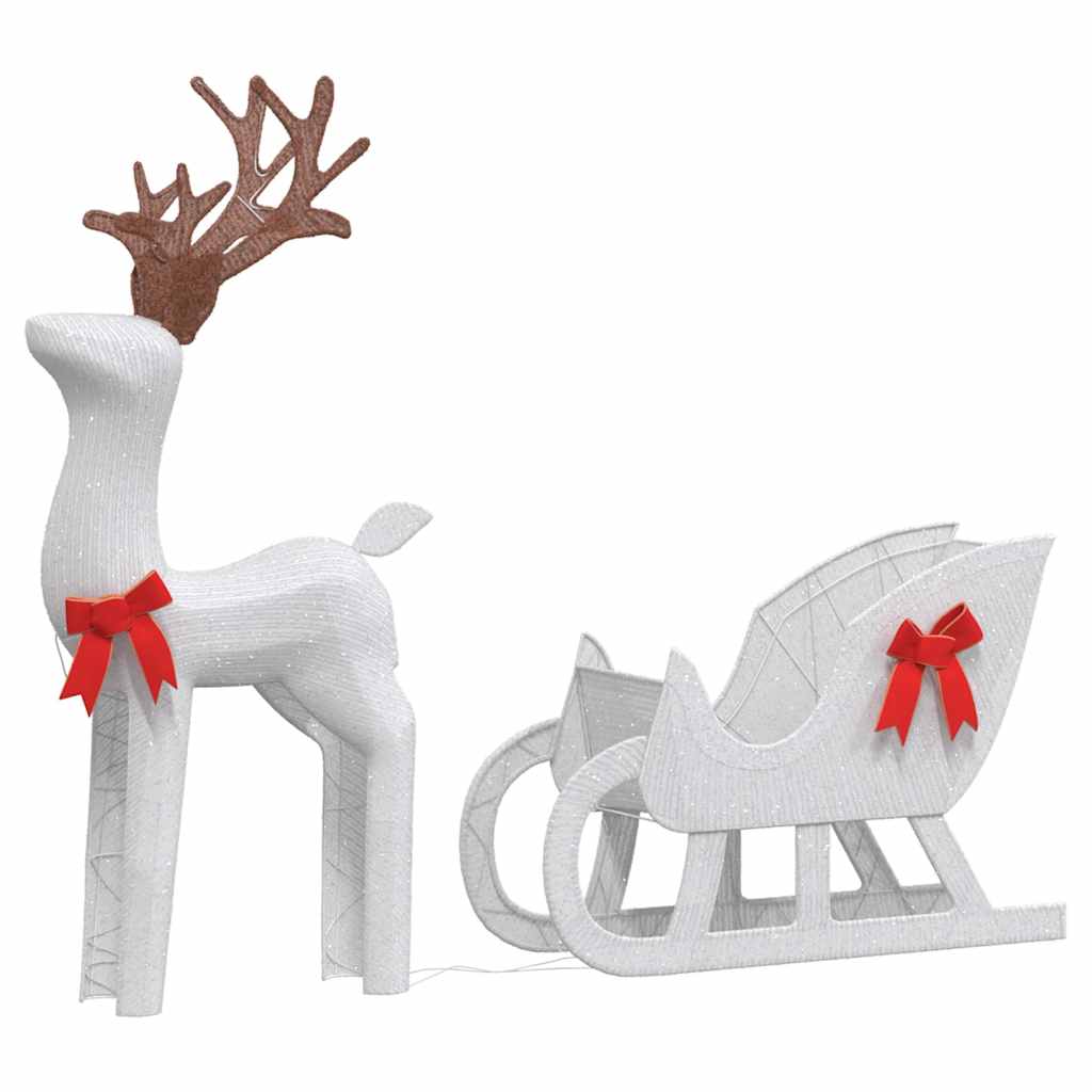 Christmas Decoration White Fabric and metal Large Christmas Decor