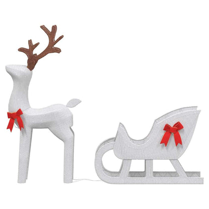 Christmas Decoration White Fabric and metal Large Christmas Decor