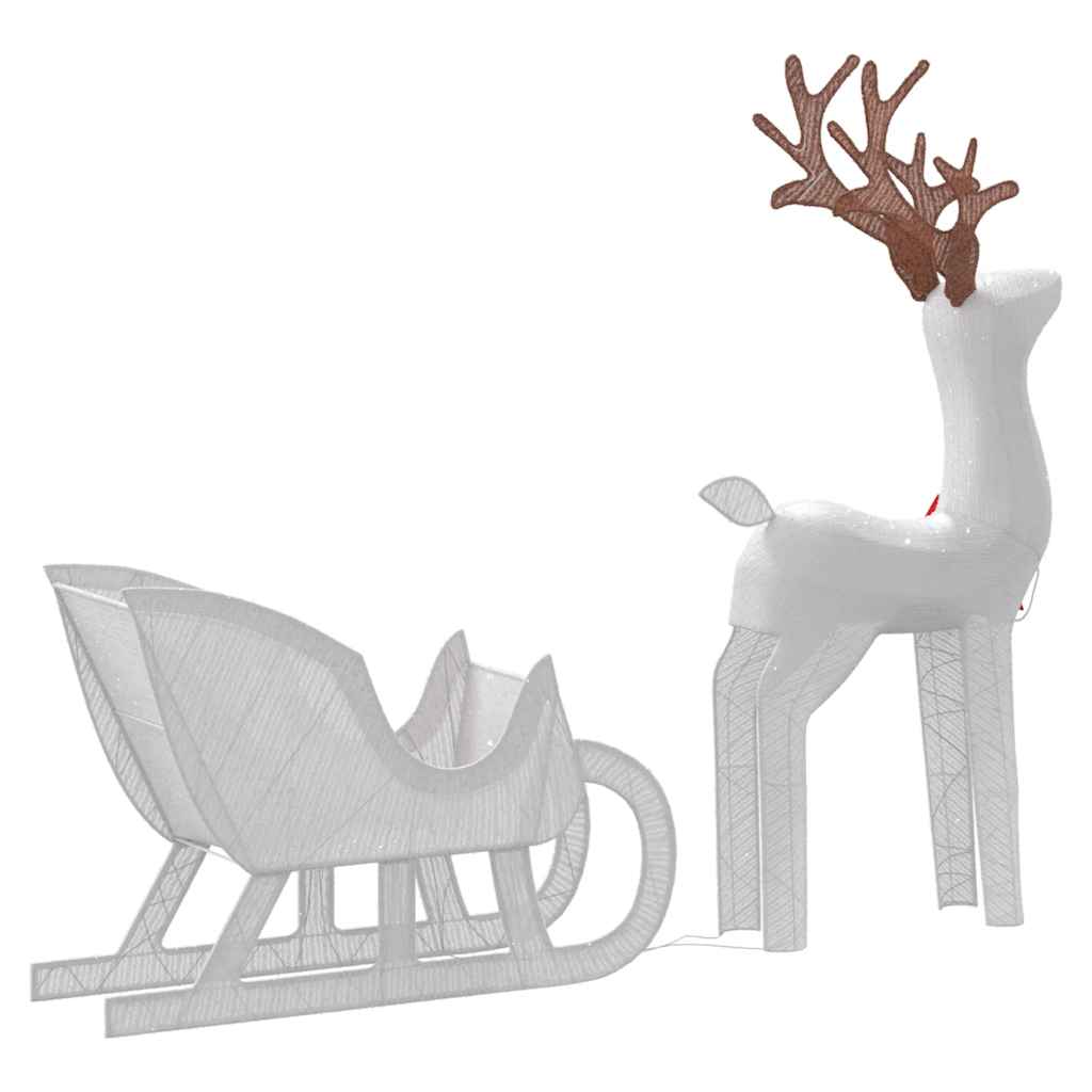 Christmas Decoration White Fabric and metal Large Christmas Decor
