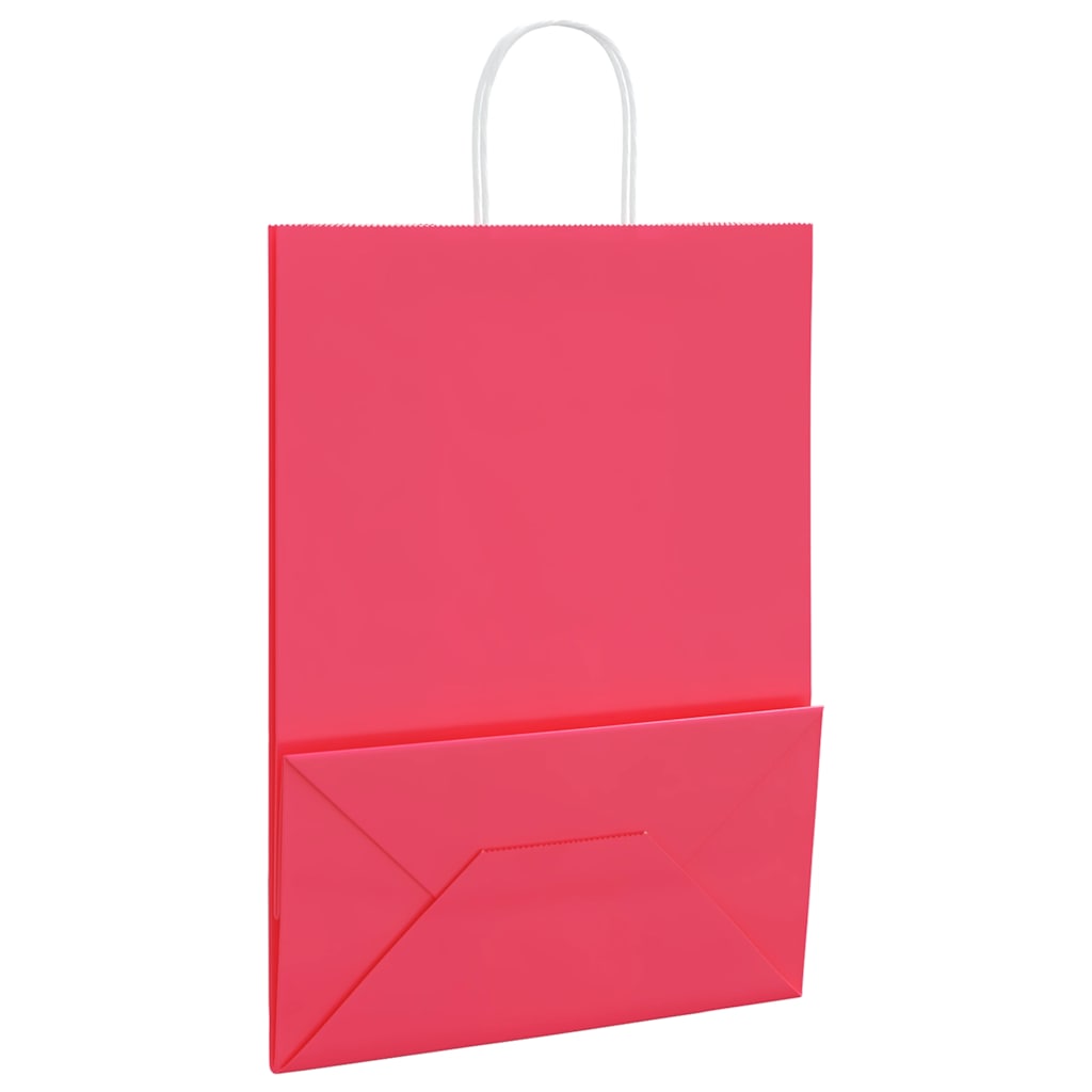Paper Bags 50 pcs with Handles Pink 32x17x44 cm